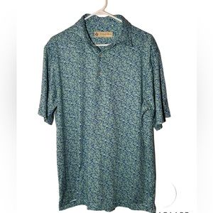 DONALD ROSS LRG MEN’S PRINT GOLF POLO